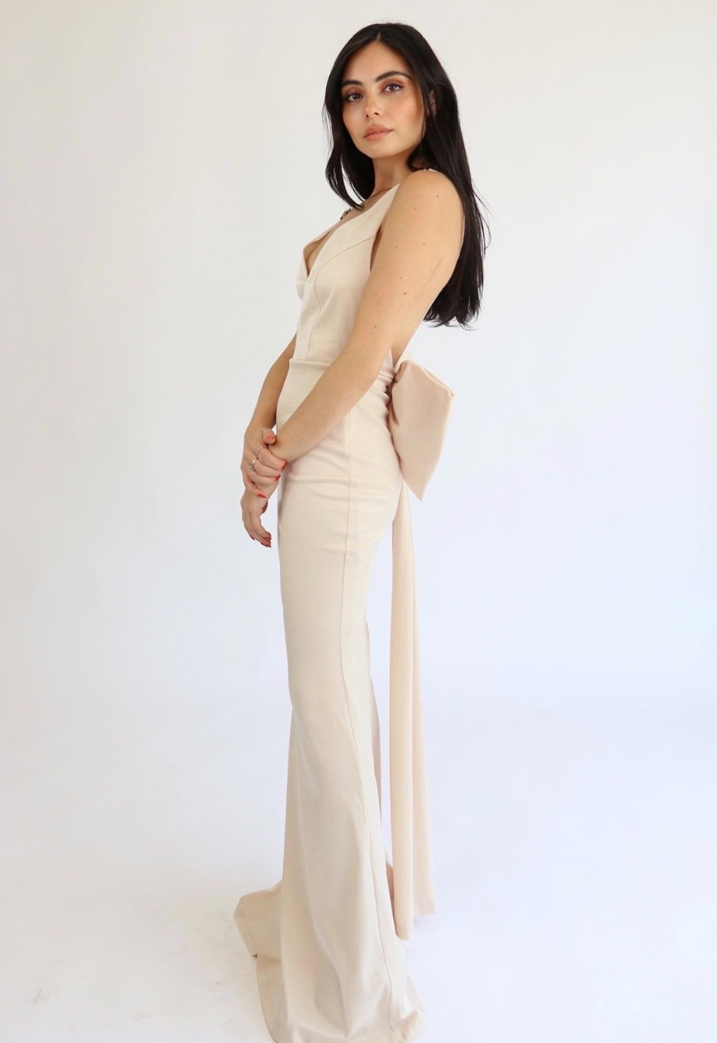 Auriel Dress Beige