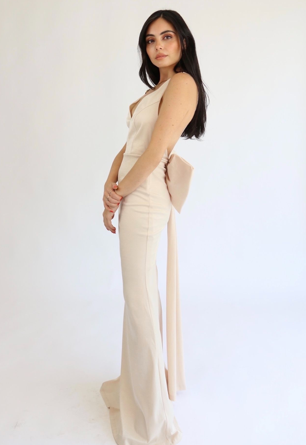 Auriel Dress Beige