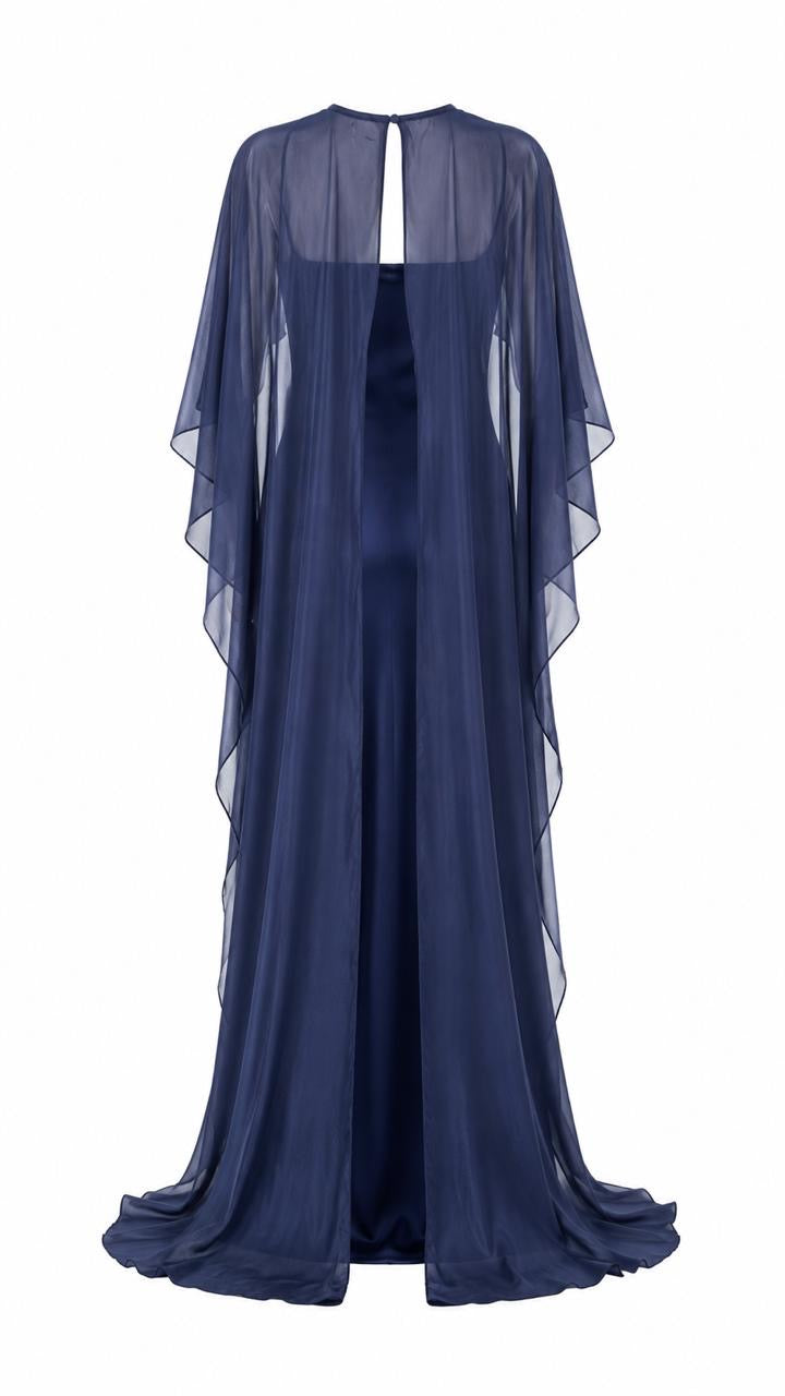 Midnight Cape Dress