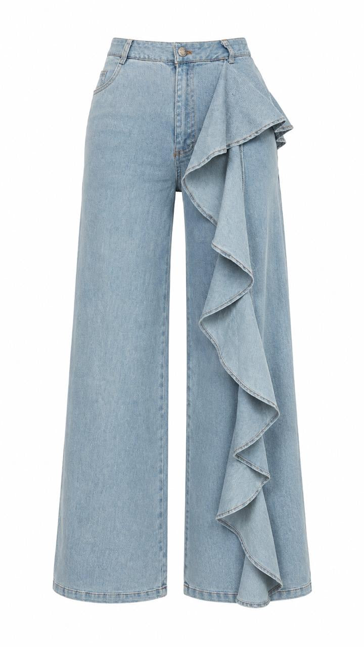 Jeans Azul Volante