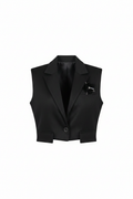 Chaleco Vest Negro - Sin modelo fondo blanco