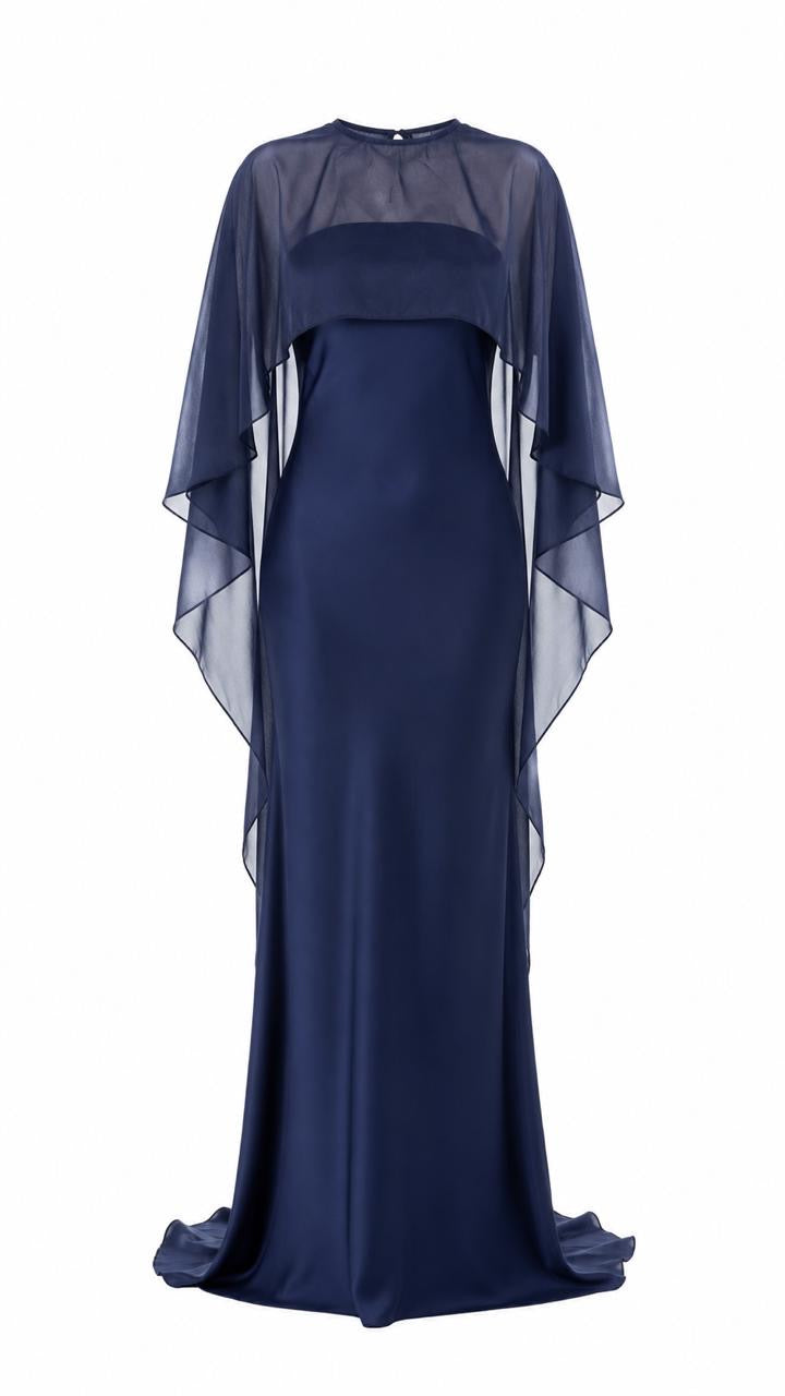 Midnight Cape Dress