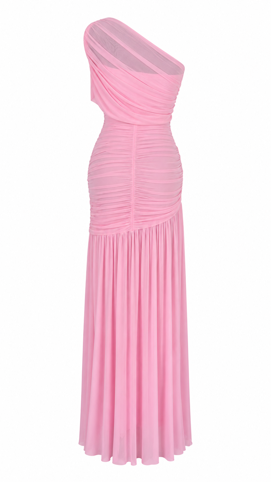 Vestido Rosa Asimétrico