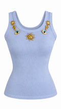 Top Soledad Azul