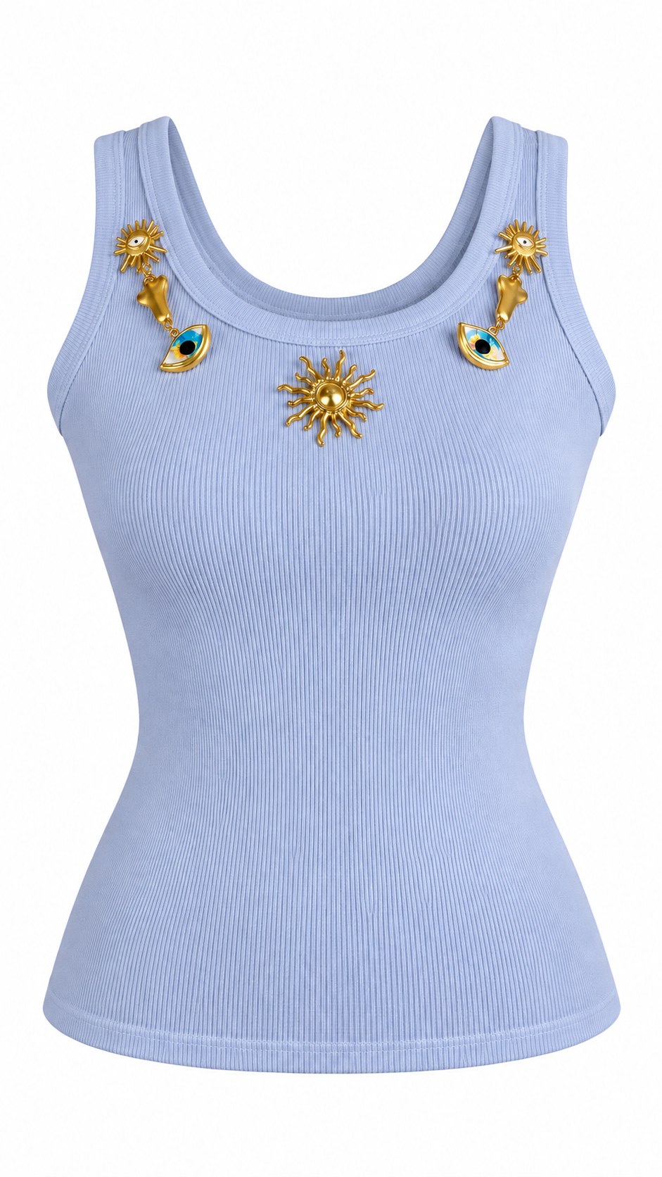 Top Soledad Azul