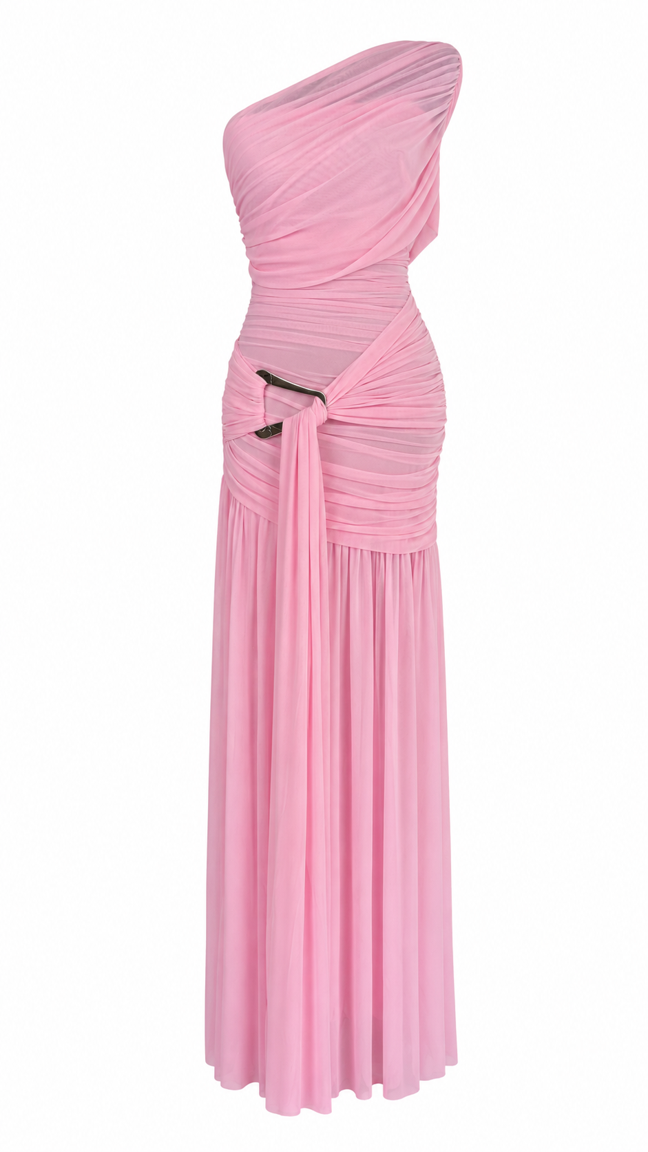 Vestido Rosa Asimétrico