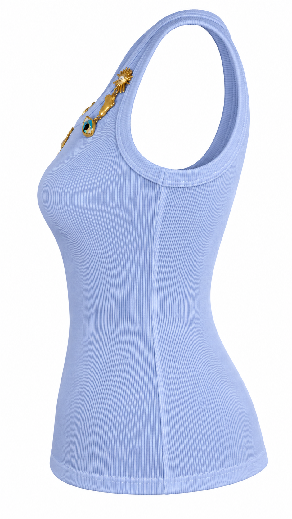 Top Soledad Azul