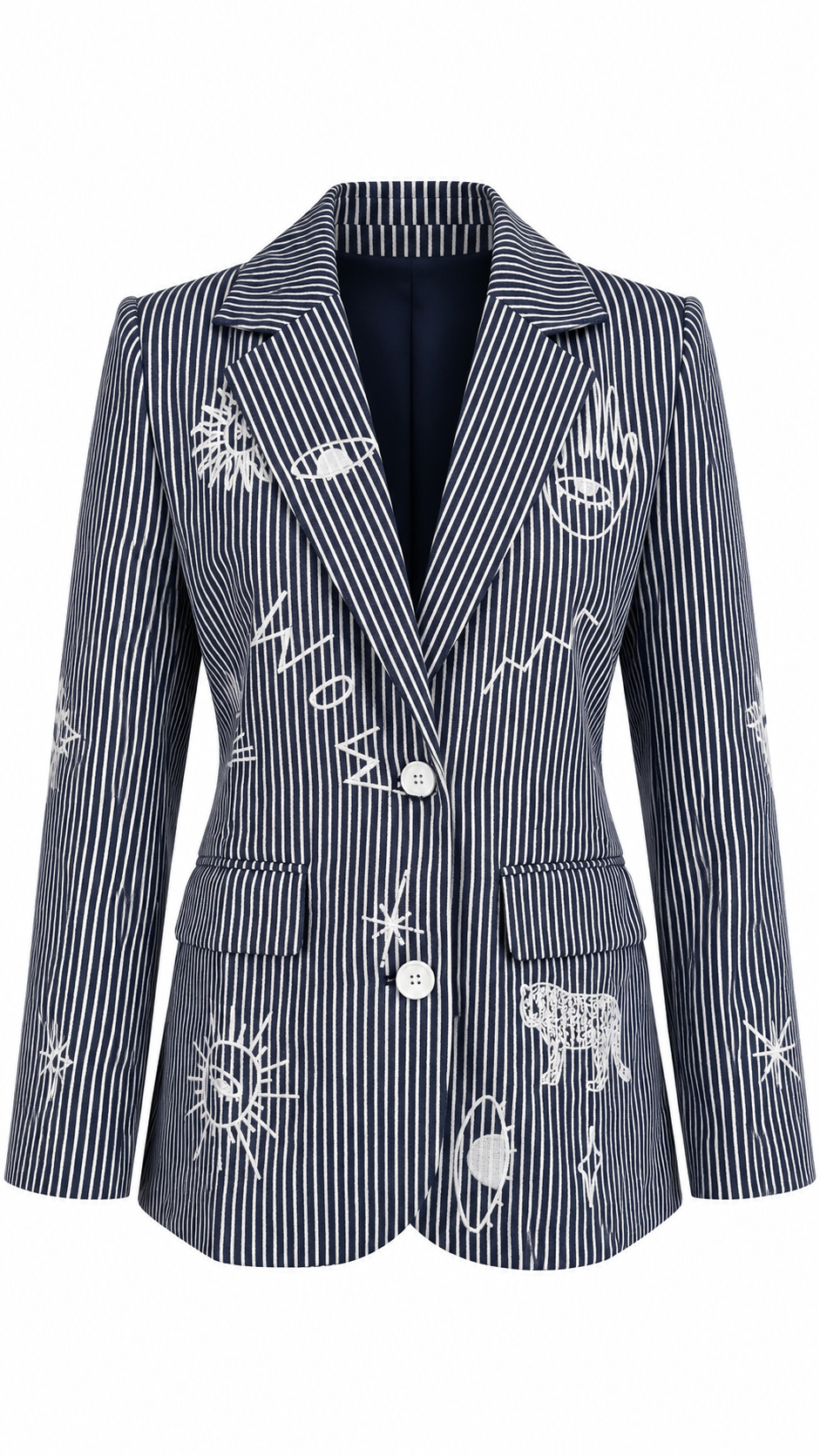 Blazer Bianca Azul