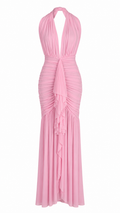 Vestido Rosa Halter
