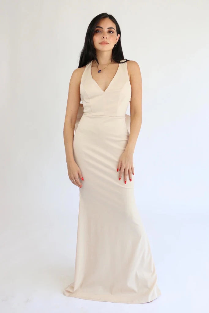 Auriel Dress Beige