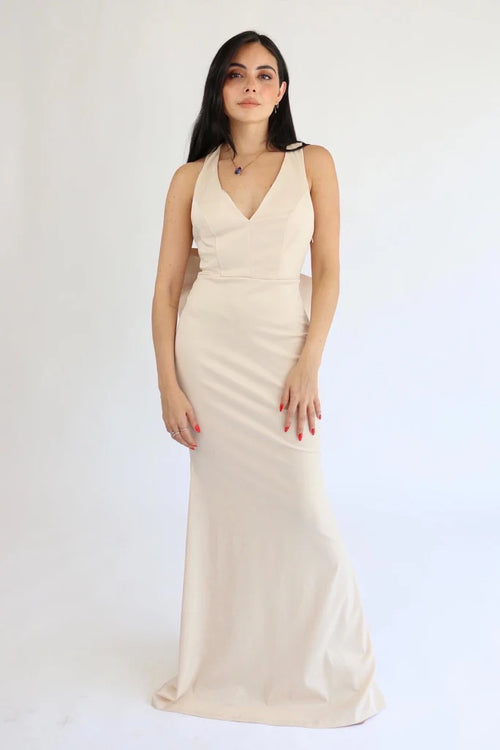 Auriel Dress Beige