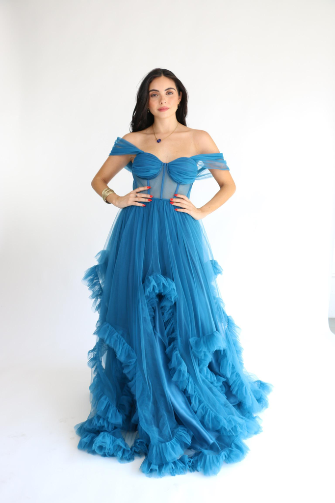 Aurora Dress Blue