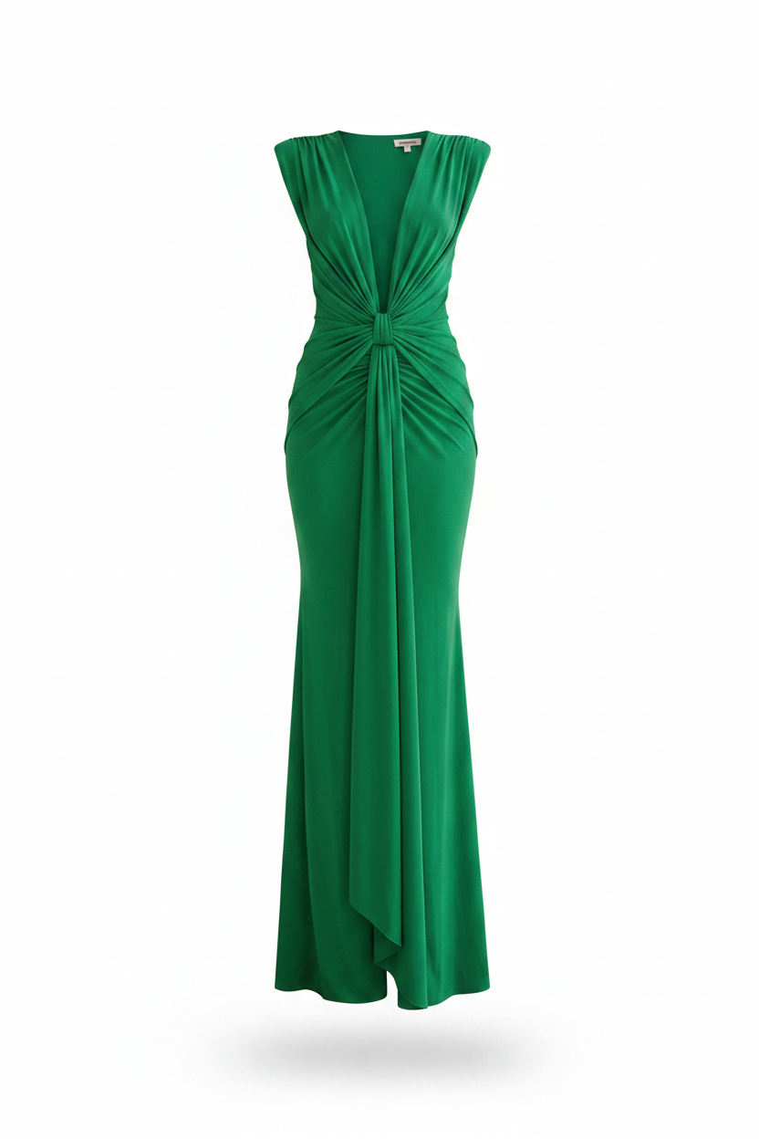 Jade Dress - Sin maniquí fondo blanco puro