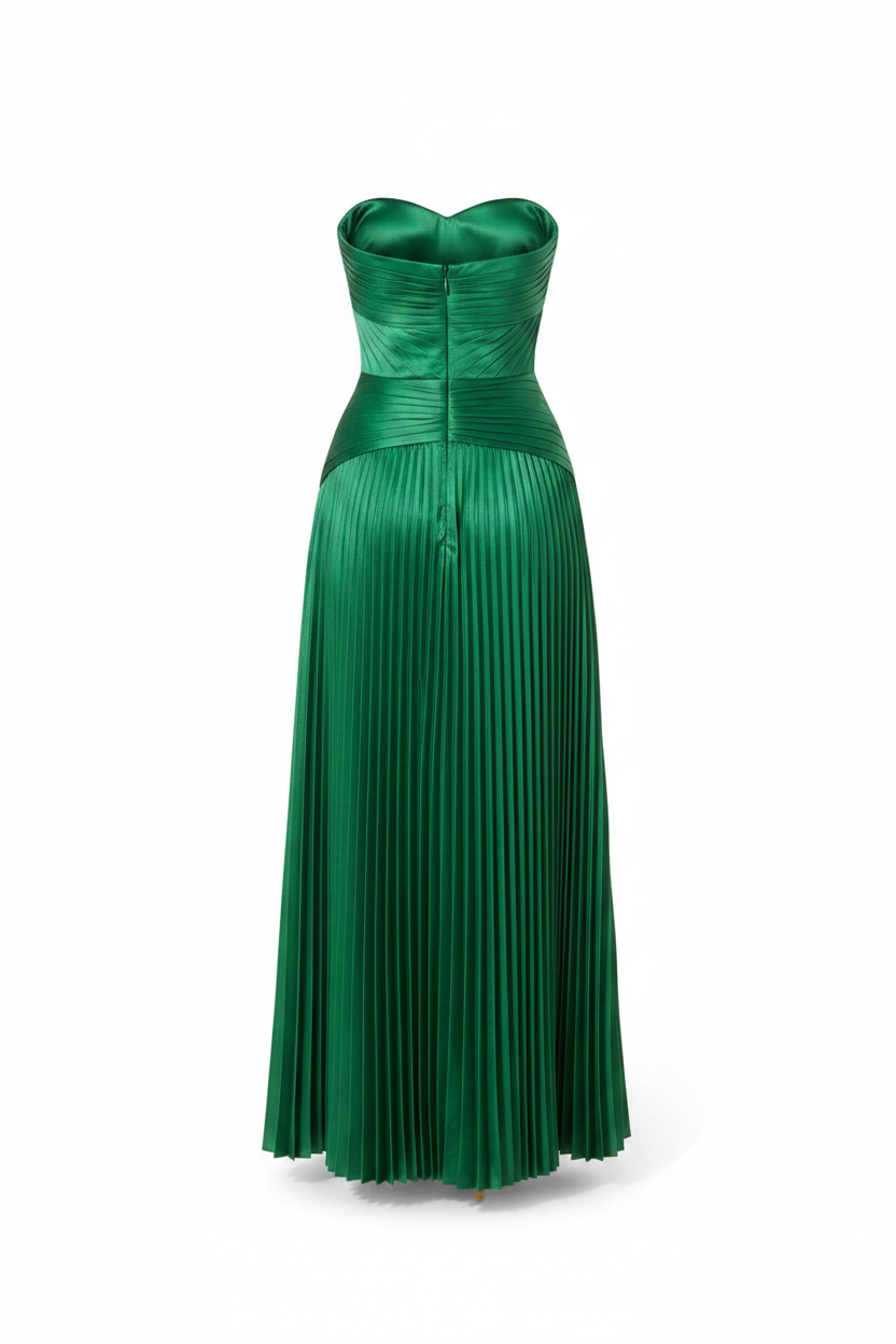 Kelly Green Dress - Vista Espalda