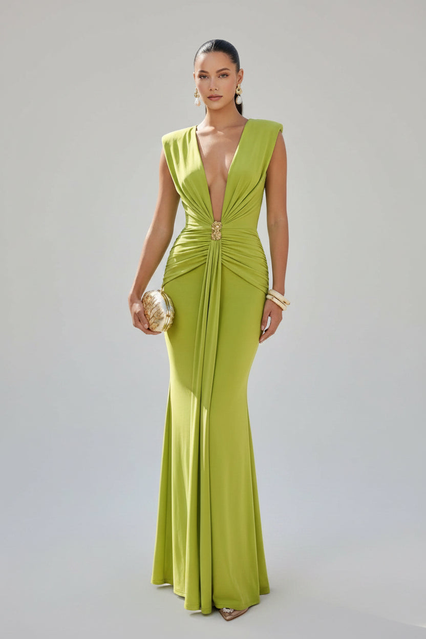 Cielo Maxi Dress Verde