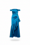 Mars Dress Blue - Sin maniquí fondo blanco puro