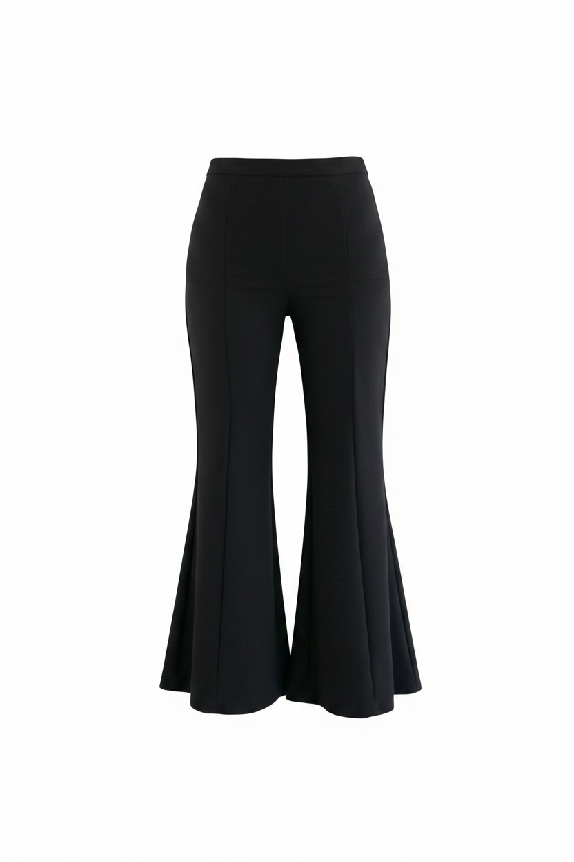 Nyra Pantalón Negro - Sin maniquí fondo blanco