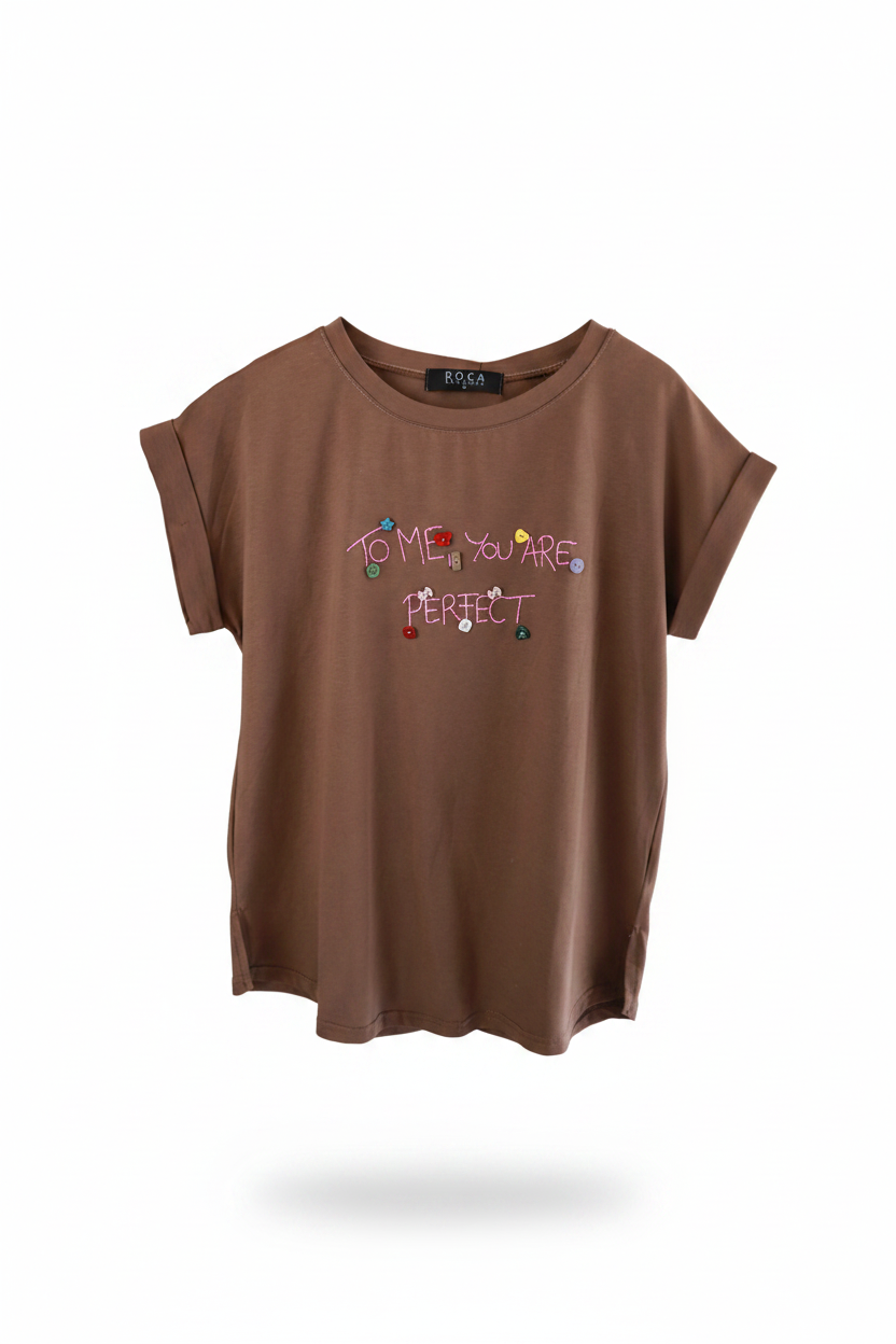 Playera To Me You Are Perfect - Sin modelo fondo blanco