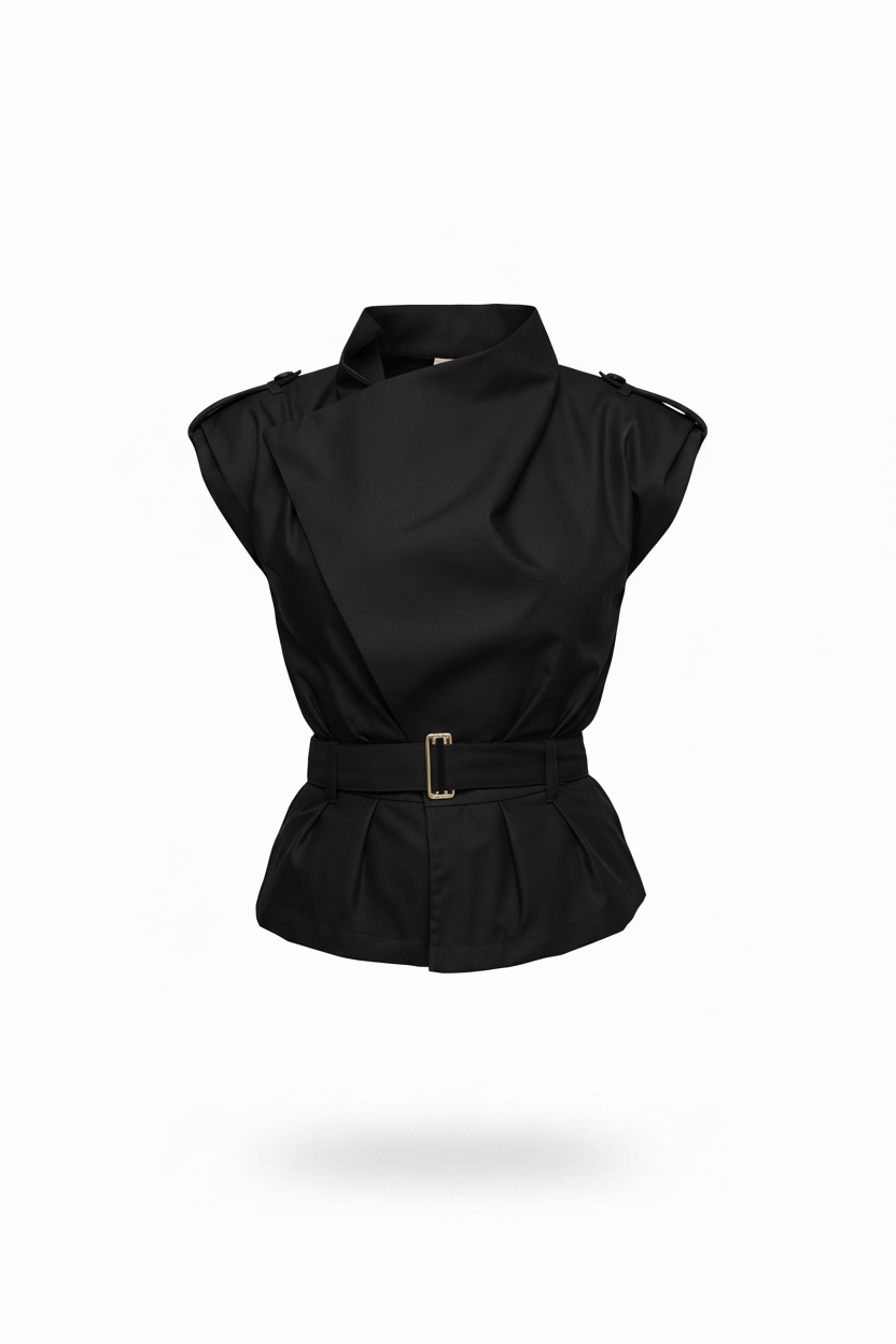 Safari Vest - Color negro